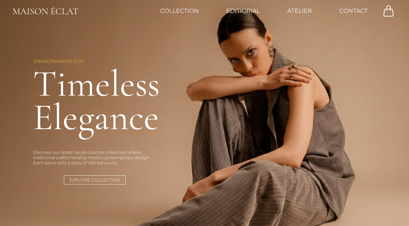 Website Landing page